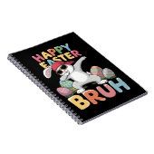 Happy Easter Bruh Bro Funny Dabbing Bunny Rabbit Notizblock (Rechte Seite)