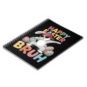 Happy Easter Bruh Bro Funny Dabbing Bunny Rabbit Notizblock (Linke Seite)