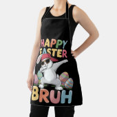 Happy Easter Bruh Bro Funny Dabbing Bunny Rabbit Schürze (InSitu)
