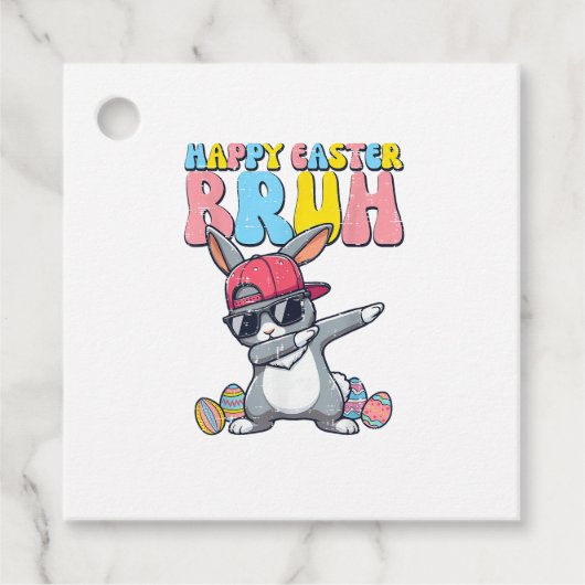 Happy Easter Bruh Bunny Dab Rabbit Dance Boys Kids Geschenkanhänger (Vorderseite)
