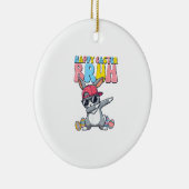 Happy Easter Bruh Bunny Dab Rabbit Dance Boys Kids Keramik Ornament (Rechts)