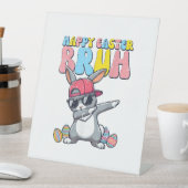 Happy Easter Bruh Bunny Dab Rabbit Dance Boys Kids Sockelschild (In Situ)