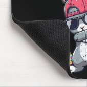 Happy Easter Bruh Bunny Dab Rabbit Dance Boys Kind Mousepad (Ecke)