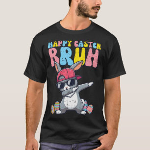 Happy Easter Bruh Bunny Dab Rabbit Dance Boys Kind T-Shirt