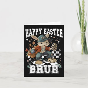 Happy Easter Bruh Bunny Skateboarding Kleinkind Ki Karte