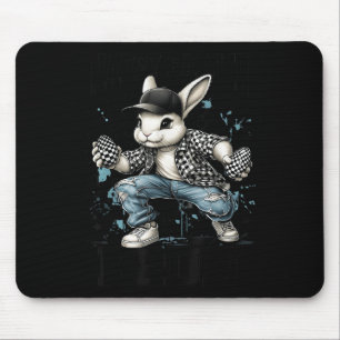 Happy Easter Bruh Funny Bunny Rabbit Osterkids B Mousepad
