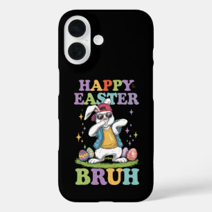 Happy Easter Bruh Funny Dabbing Bunny Rabbit Bro iPhone 16 Hülle