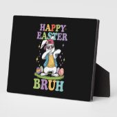 Happy Easter Bruh Funny Dabbing Bunny Rabbit Bro Fotoplatte (Seite)