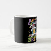 Happy Easter Bruh Funny Dabbing Bunny Rabbit Bro Kaffeetasse (Vorderseite Links)