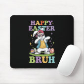 Happy Easter Bruh Funny Dabbing Bunny Rabbit Bro Mousepad (Mit Mouse)