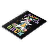 Happy Easter Bruh Funny Dabbing Bunny Rabbit Bro Notizblock (Linke Seite)