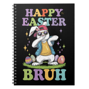 Happy Easter Bruh Funny Dabbing Bunny Rabbit Bro Notizblock