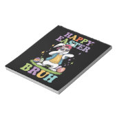 Happy Easter Bruh Funny Dabbing Bunny Rabbit Bro Notizblock (Rotiert)