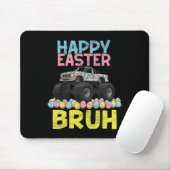 Happy Easter Bruh Funny Monster Truck Bunny Eggs B Mousepad (Mit Mouse)