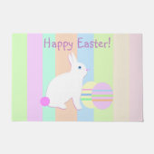 Happy Easter Bunny and Eggs Fußmatte (Vorderseite)