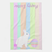 Happy Easter Bunny and Eggs Geschirrtuch (Vertikal)