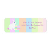 Happy Easter Bunny and Eggs on Stripes (Vorne)