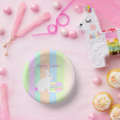 Happy Easter Bunny and Eggs Pappteller (Party)