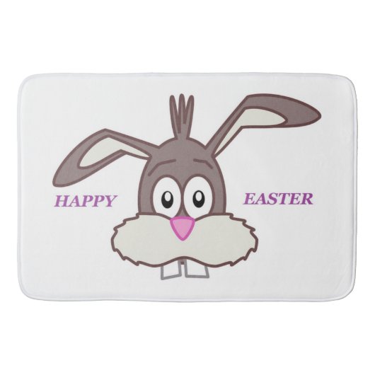 "HAPPY EASTER" BUNNY BADEMATTE (Vorderseite)
