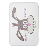 "HAPPY EASTER" BUNNY BADEMATTE (Vorderseite Vertikal)
