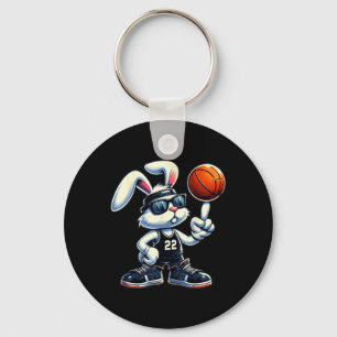 Happy Easter Bunny Basketball Kinder Jungen Sport  Schlüsselanhänger