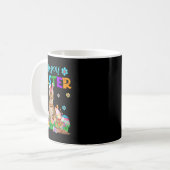 Happy Easter Bunny Bengalisch Cat Junting Eggs Col Kaffeetasse (Vorderseite Links)