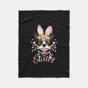 Happy Easter Bunny Boston Terrier Liebhaber von Os Fleecedecke
