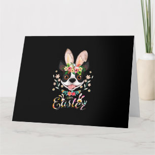 Happy Easter Bunny Boston Terrier Liebhaber von Os Karte