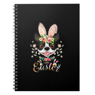 Happy Easter Bunny Boston Terrier Liebhaber von Os Notizblock