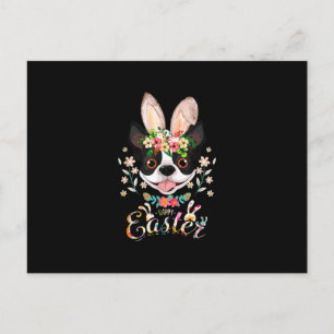 Happy Easter Bunny Boston Terrier Liebhaber von Os Postkarte