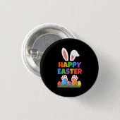 Happy Easter Bunny  Button (Vorne & Hinten)
