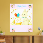 Happy Easter Bunny Canvas Leinwanddruck (Insitu (Wohnzimmer))