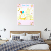 Happy Easter Bunny Canvas Leinwanddruck (Insitu (Schlafzimmer))