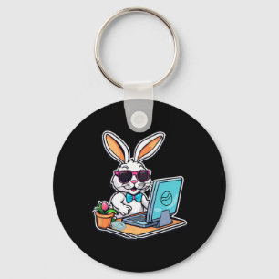 Happy Easter Bunny Computer Video Game Liebhaber Schlüsselanhänger
