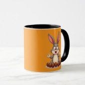 Happy Easter Bunny – Cute Rabbit with caneca Tasse (VorderseiteRechts)