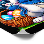 Happy Easter Bunny Dabbing Funny Easter Day Women Poster (Ecke)