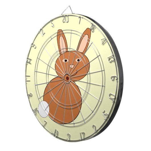 Happy Easter Bunny Dart Board Dartscheibe (Vorderseite rechts)