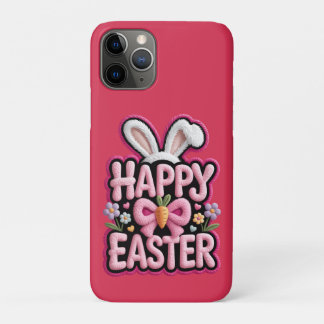 Happy Easter Bunny Ears Cute Carrot Bow Funny East Case-Mate iPhone Hülle