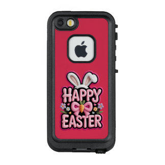 Happy Easter Bunny Ears Cute Carrot Bow Funny East LifeProof FRÄ’ iPhone SE/5/5s Hülle