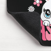 Happy Easter Bunny Easter Rabbit Frauen Mädchen Ki Mousepad (Ecke)