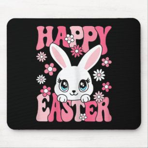 Happy Easter Bunny Easter Rabbit Frauen Mädchen Ki Mousepad