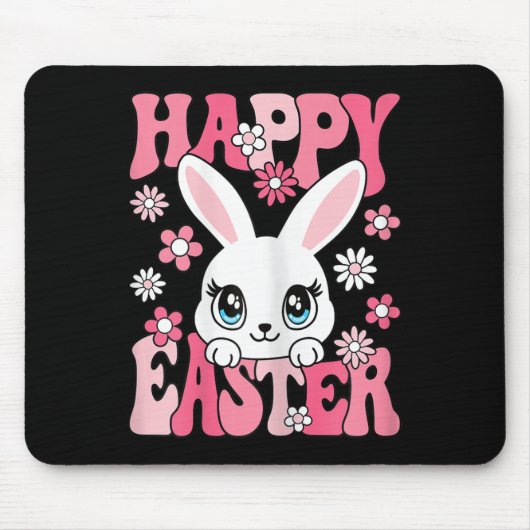 Happy Easter Bunny Easter Rabbit Frauen Mädchen Ki Mousepad (Vorne)