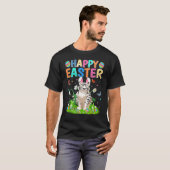 Happy Easter Bunny Egg Funny White Tiger Easter Su T-Shirt (Vorne ganz)