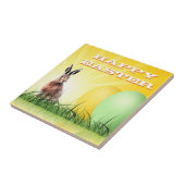 HAPPY EASTER - Bunny & Eggs Fliese (Seite)