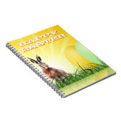 HAPPY EASTER - Bunny & Eggs Notizblock (Rechte Seite)