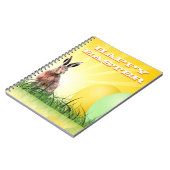 HAPPY EASTER - Bunny & Eggs Notizblock (Linke Seite)