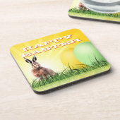 HAPPY EASTER - Bunny & Eggs Untersetzer (Linke Seite)