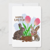Happy Easter Bunny Feiertagskarte (Vorderseite)
