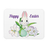 Happy Easter Bunny Flexible Magnet (Horizontal)