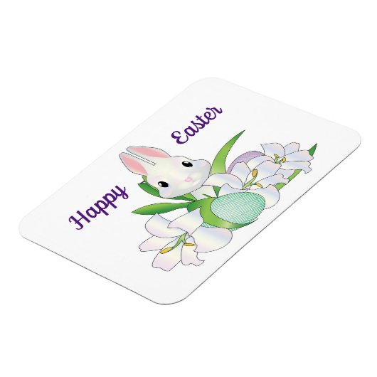 Happy Easter Bunny Flexible Magnet (Linke Seite)